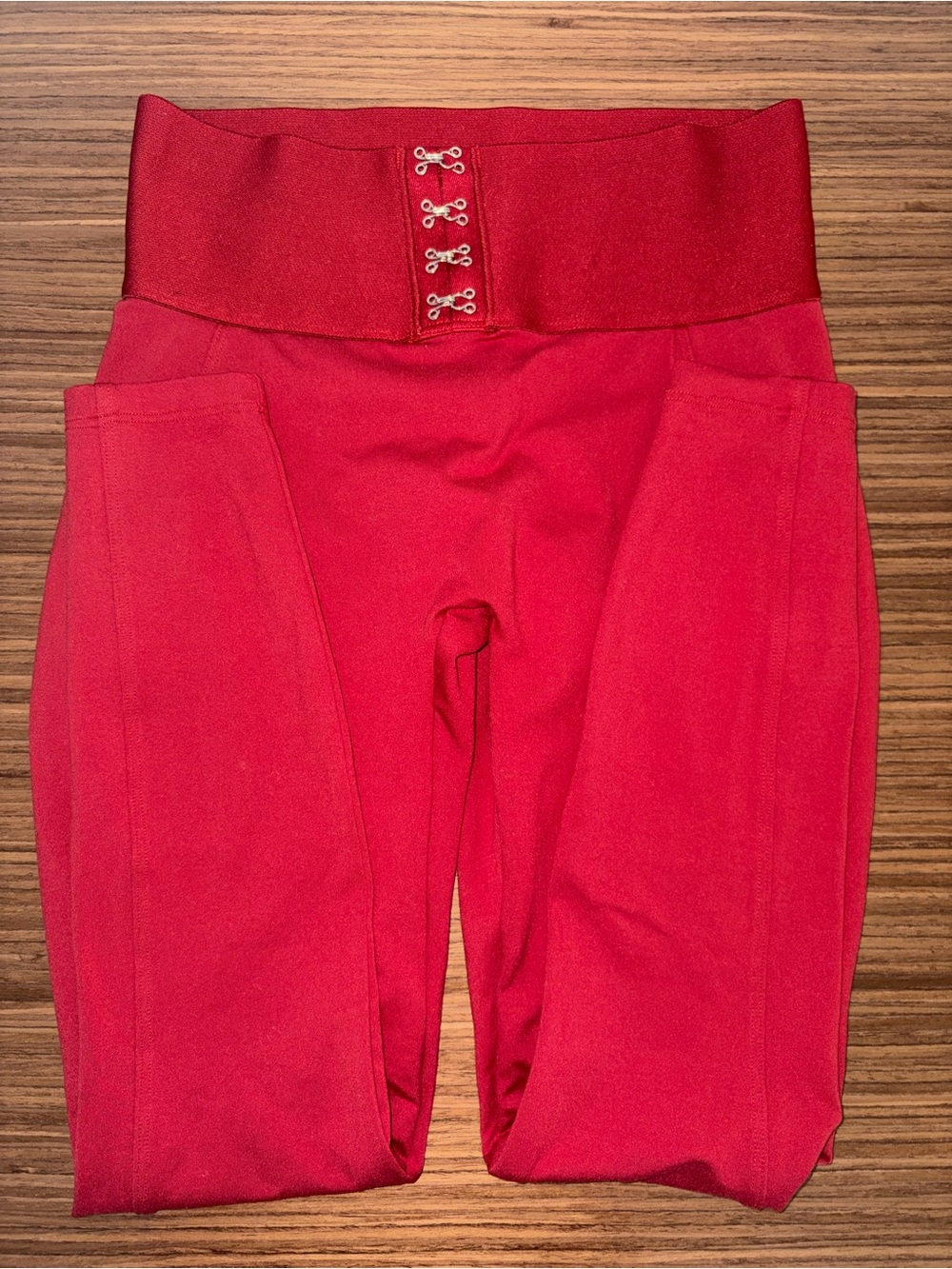 Bombshell Sportswear Red Waist Cincher Leggings Red Medium